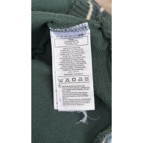 Adidas Green Sweater Vest Women's Large Embroidered V-neck Preppy Collegiate - Picture 10 of 11
